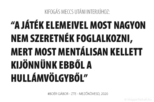 A játék elemeivel most nagyon nem szeretnék foglalkozni, mert most mentálisan kellett kijönnünk ebből a hullámvölgyből.